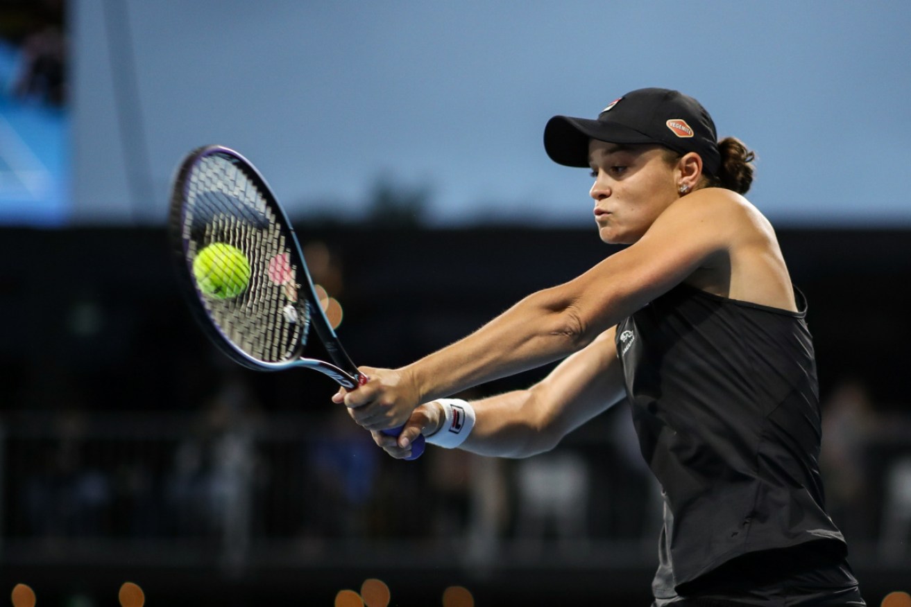 Ash Barty has scored a comeback win over American Coco Gauff at the Adelaide International on Wednesday. 