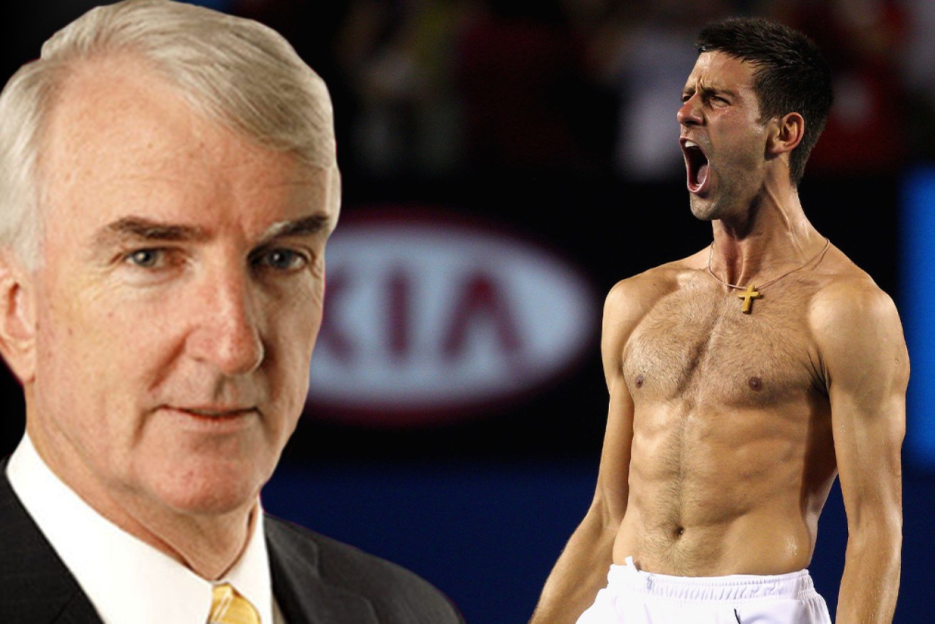 Novak Djokovic has taken the RAT crisis and testing failures out of the headlines for the Prime Minister, Michael Pascoe writes.