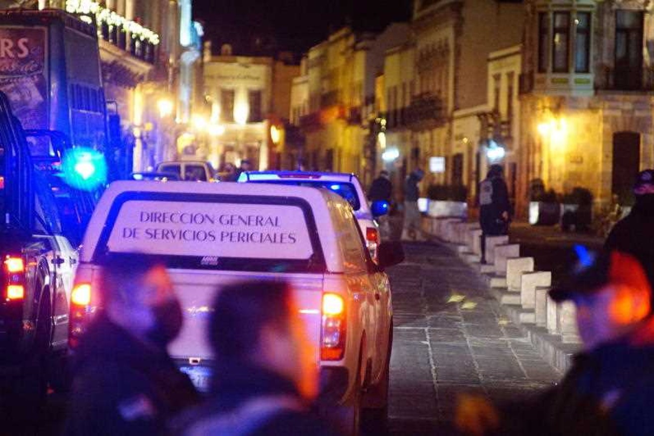 An SUV filled with 10 dead bodies has been left in a public square outside the offices of a Mexico governor.