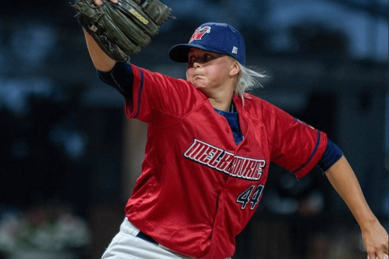 Melbourne Aces' Genevieve Beacom is throwing some curve balls at the notion women can't play baseball.