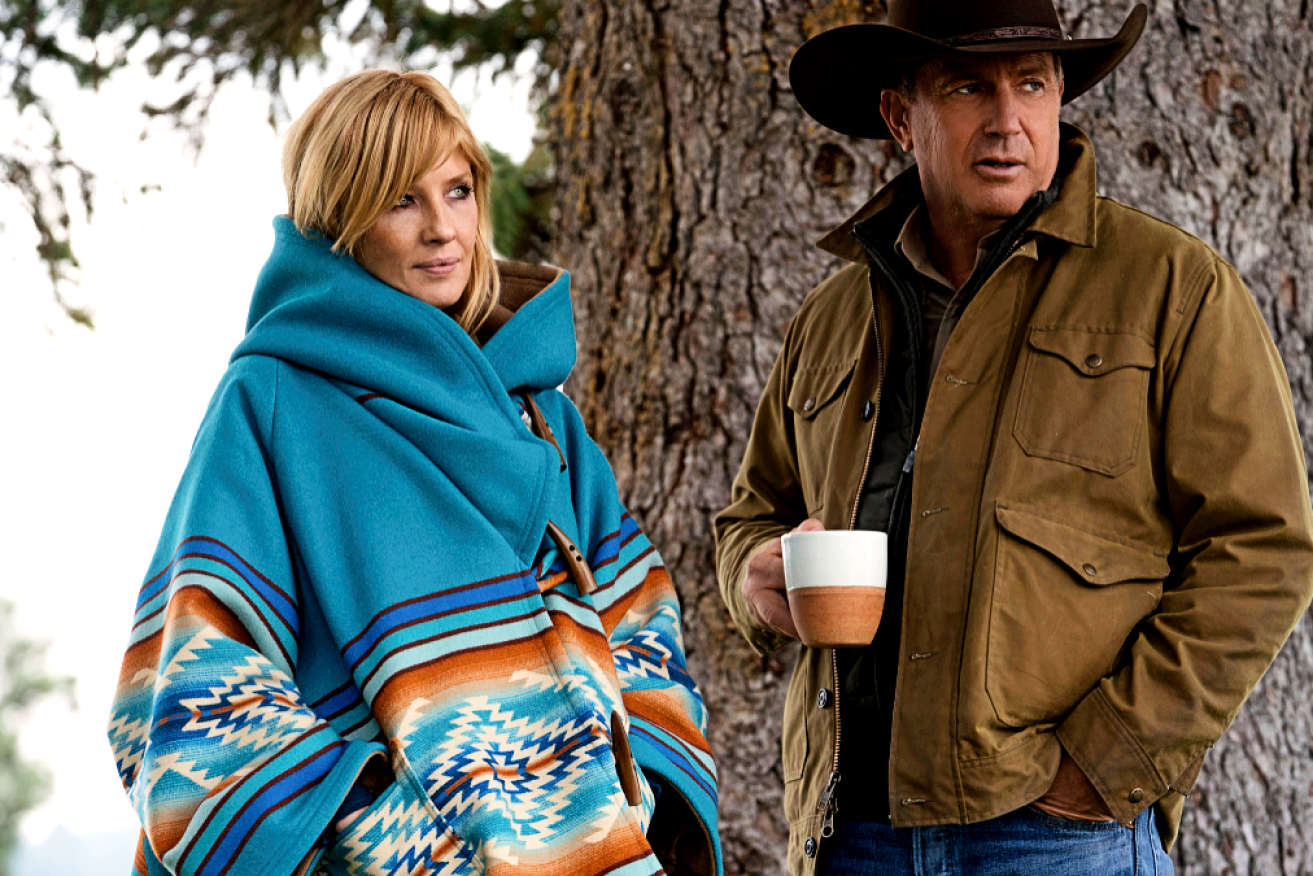 We are totally here for <I>Yellowstone</I>'s blanket coats and cowboy hats.