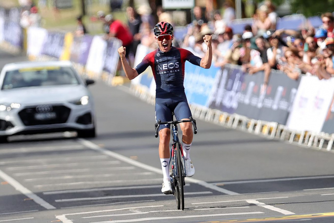 Luke Plapp has overcome a COVID-19 setback to claim his first Australian road race championship.