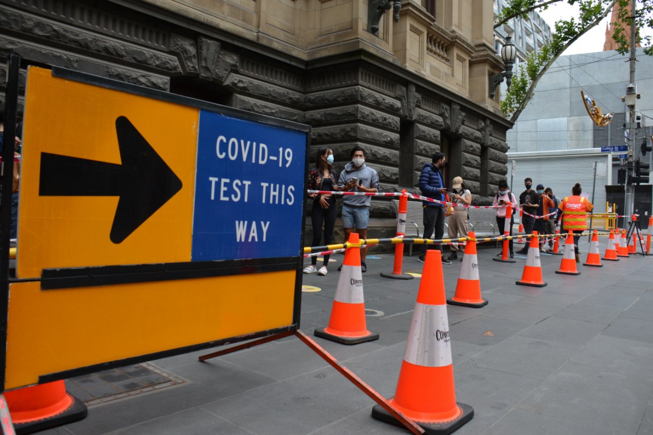 Victorian health authorities will begin to hand out three million rapid tests on Monday.
