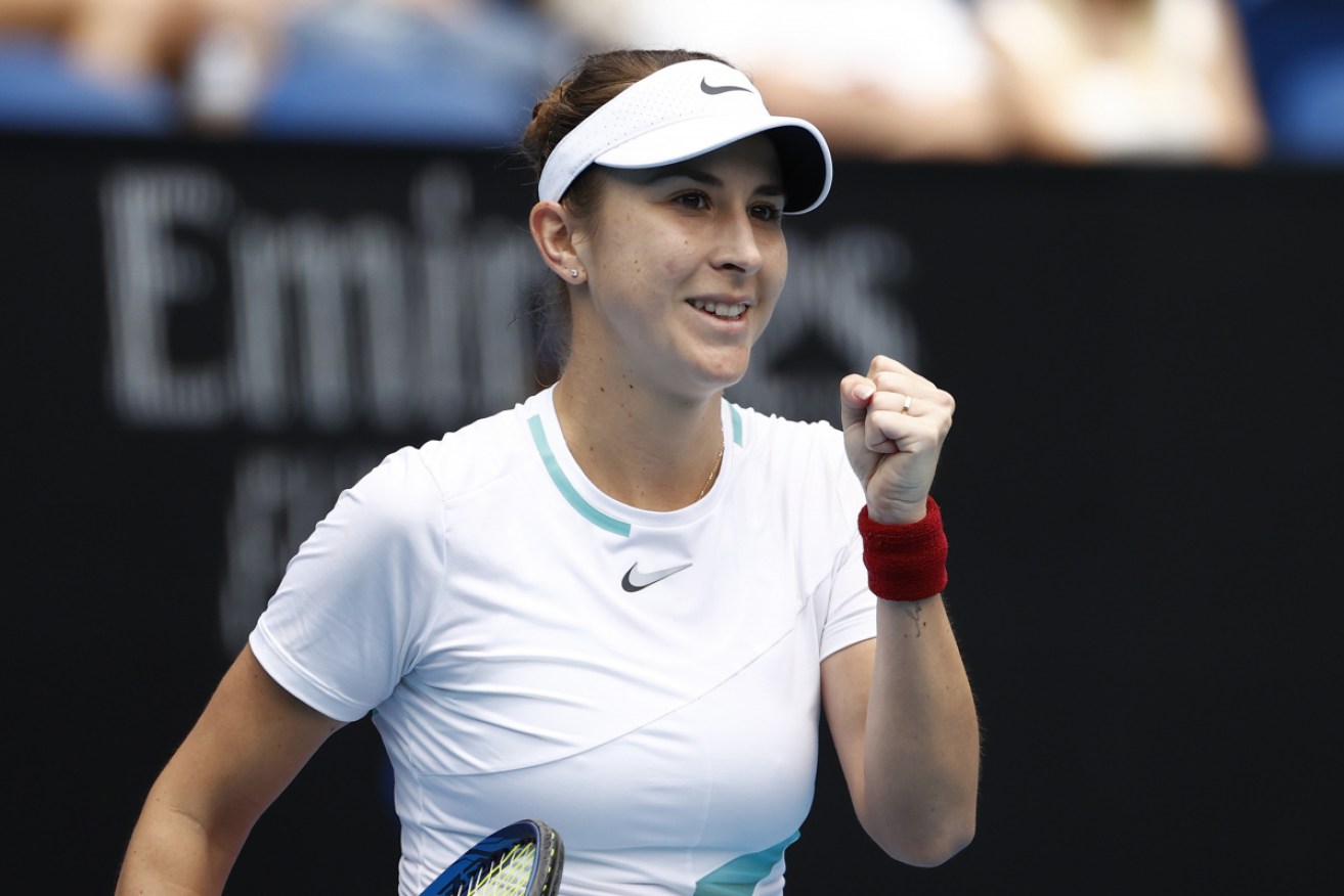 Belinda Bencic has eased into the second round of the Australian Open.