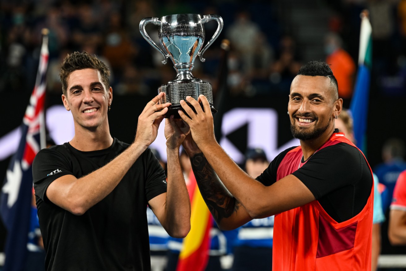 The Special Ks – Thanasi Kokkinakis and Nick Kyrgios –won the 2022 Australian Open men's doubles title.