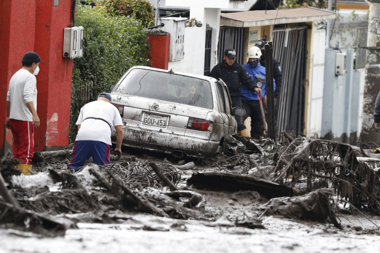 A landslide after heavy rain in Ecuador's capital Quito has killed dozens of people.
