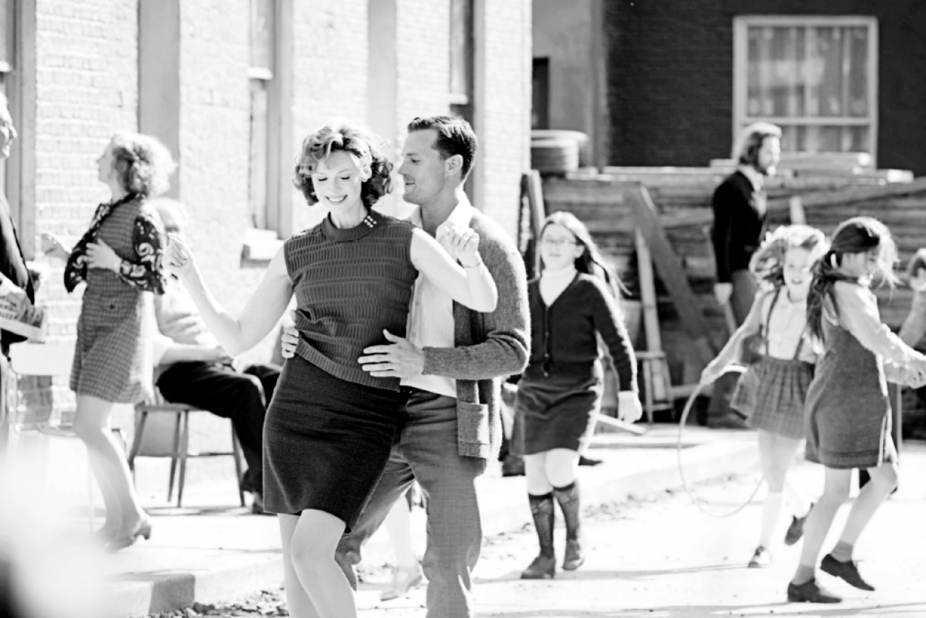 Caitriona Balfe as Ma and Jamie Dornan as Pa in director Kenneth Branagh's <I>Belfast</I>.