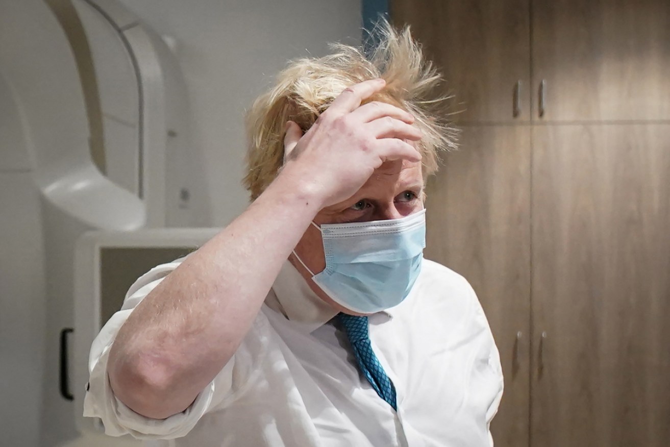 Boris Johnson has tried to shift public focus to a backlog in medical treatments following the pandemic.