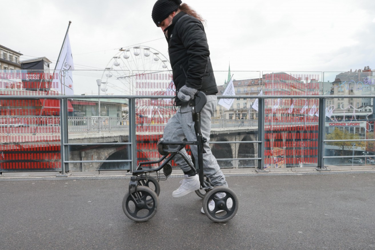Michel Roccati was paralysed in a motorbike accident.