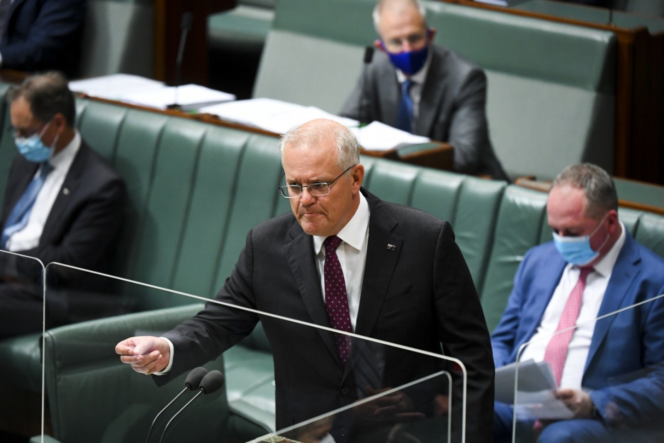 Scott Morrison has backed down from a promise to legislate a federal anti-corruption commission.