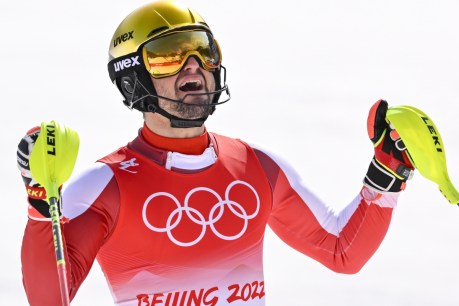 Johannes Strolz emulates father by winning gold in Alpine combined race