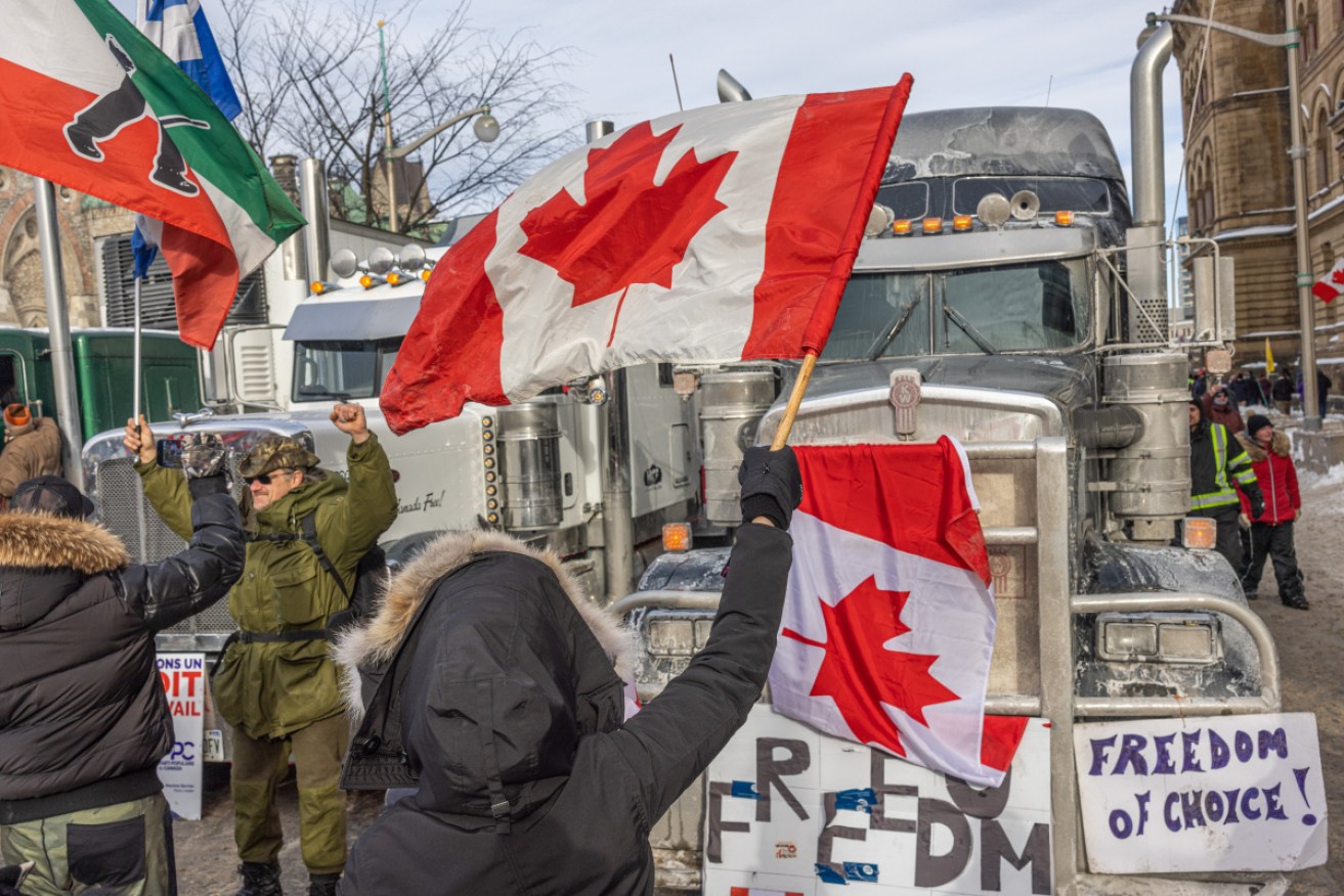 Frustration has grown in Canada over policing tactics used to quell the trucker demonstrations.