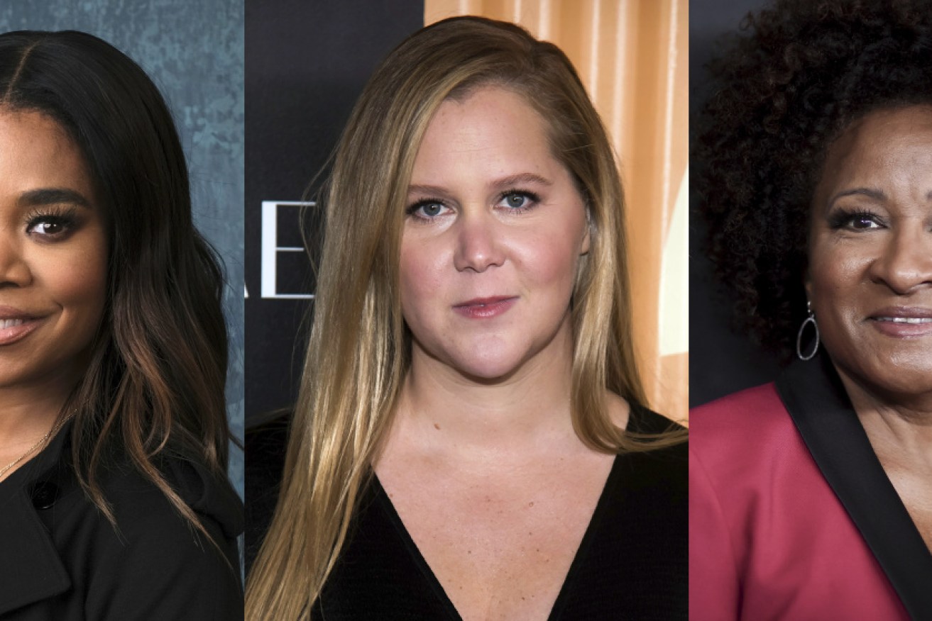 Regina Hall, from left, Amy Schumer and Wanda Sykes are reportedly in final talks to jointly host the 2022 Oscars.