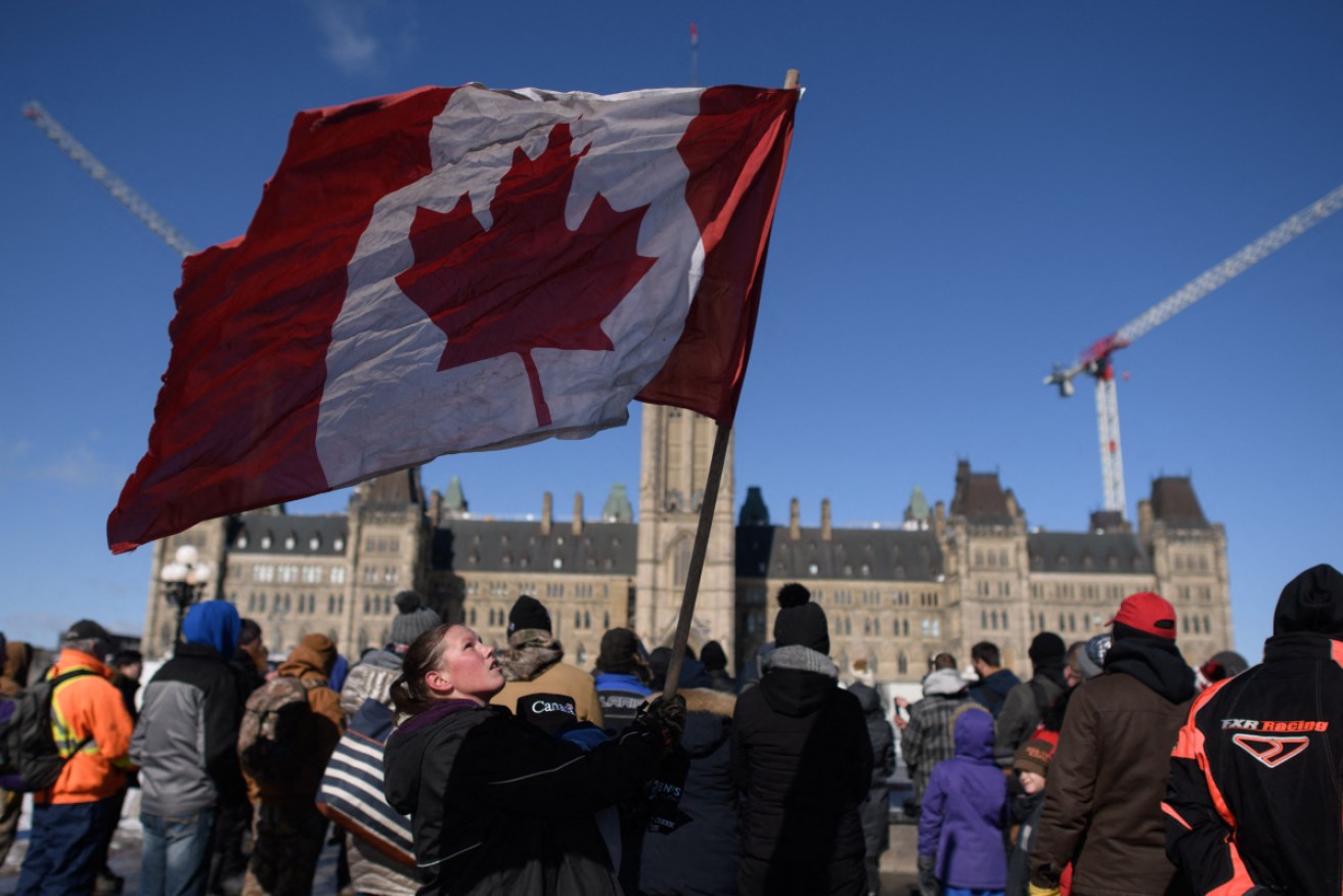 Protesters in downtown Ottawa have vowed to defy emergency orders until their demands are met.
