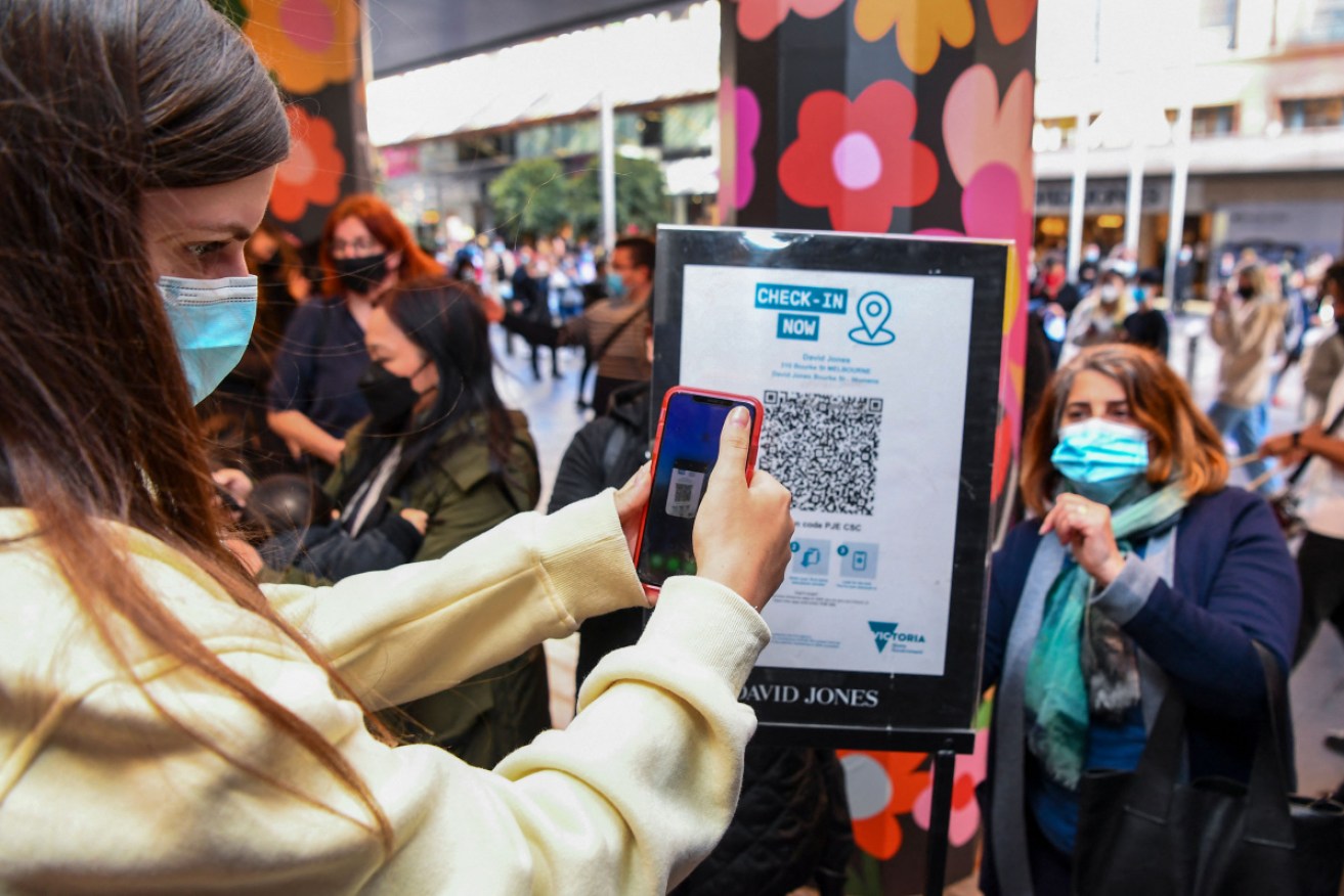 QR code check-ins will not be required from 6pm on Friday at Victorian shops and other places.