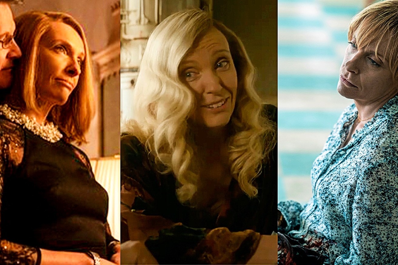 Toni Collette continues to play very different TV and film roles – a mystery mother, a clairvoyant and an ill-fated socialite. 