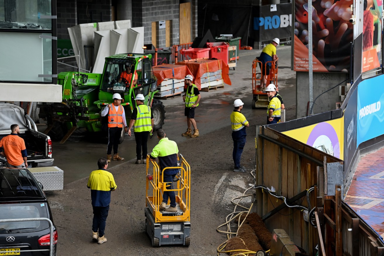 Construction workers were told to down tools as Probuild approached collapse on Tuesday.
