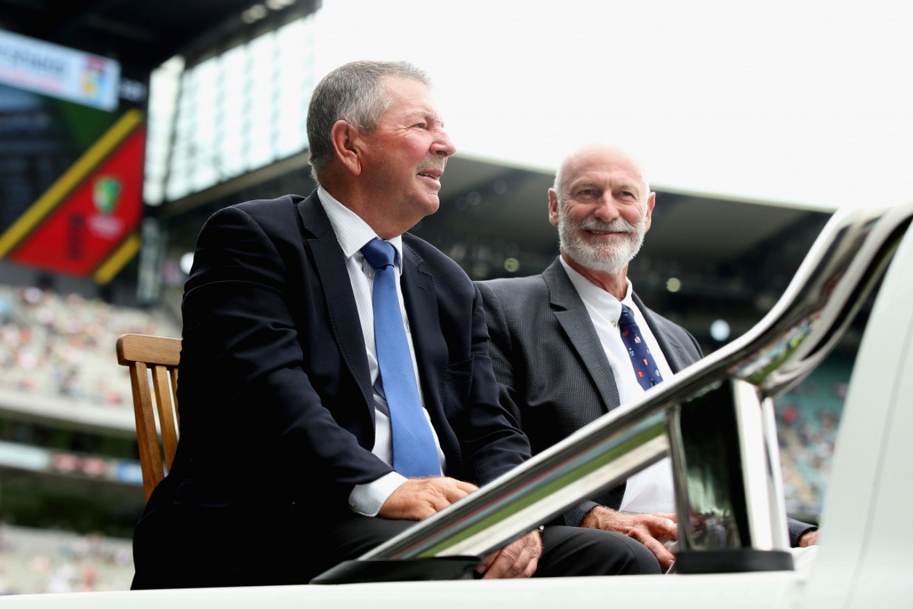 Former Test cricketer Rod Marsh (L) is in a Queensland hospital after suffering a serious heart attack.