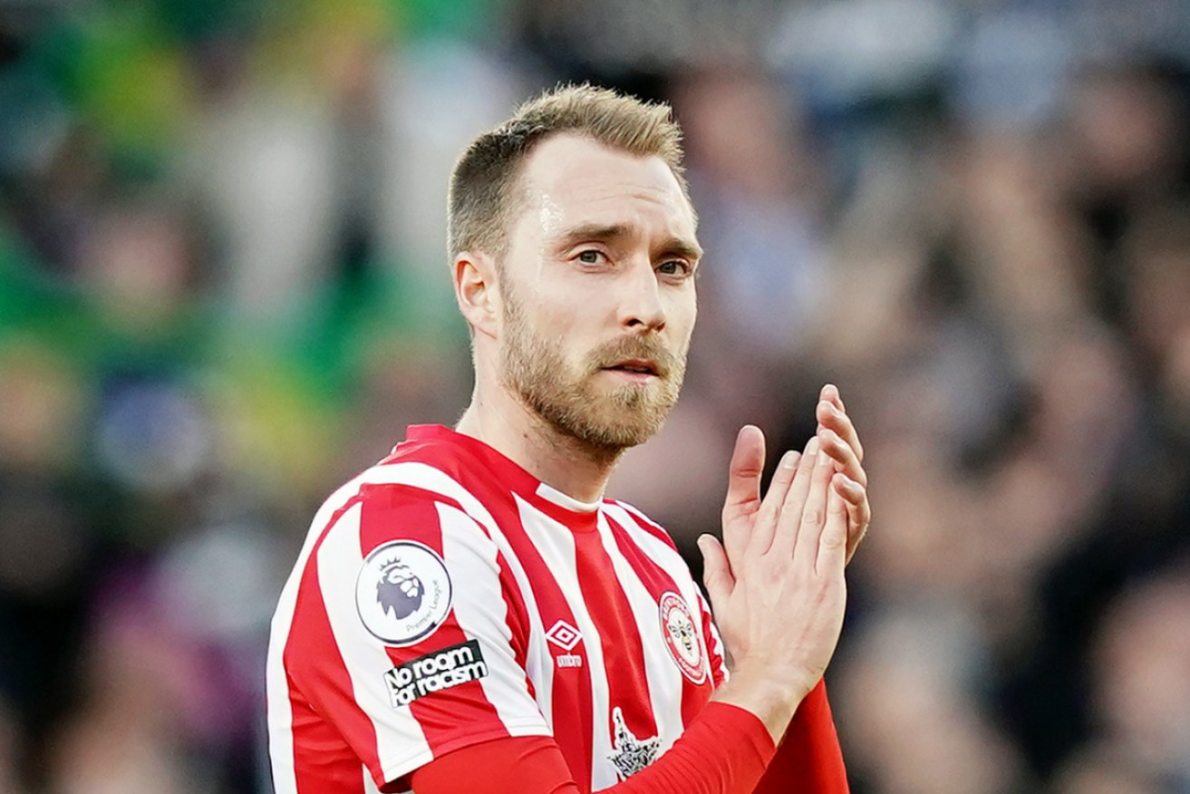 Christian Eriksen came off the bench to significant applause as he returned to football.