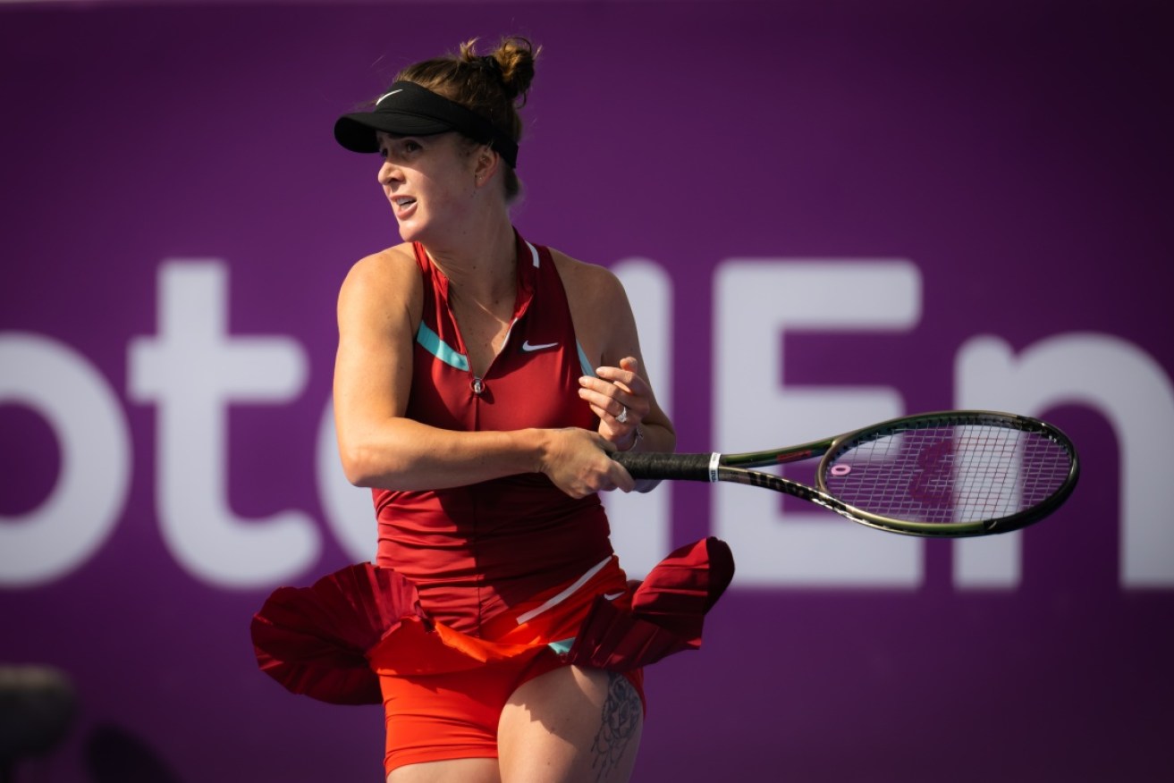 Ukraine's Elina Svitolina says she will not play in the Monterrey Open if Russian flags are present.