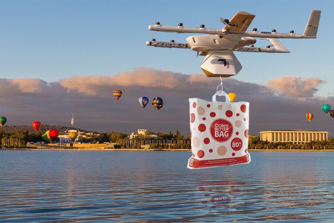 Coles will trial drone delivery on the Gold Coast.