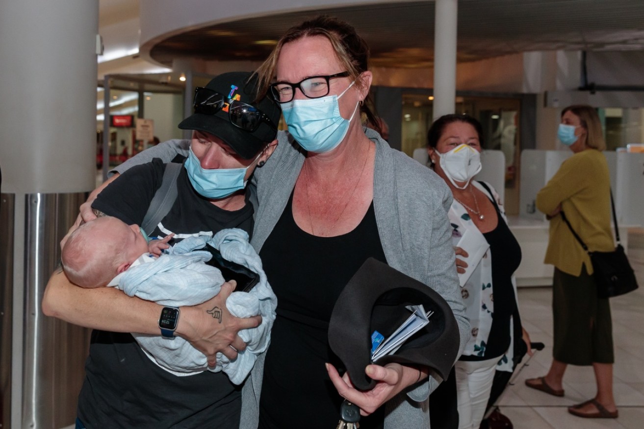 Elated passengers touched down in Perth in the early hours of Thursday and were reunited with family and friends.