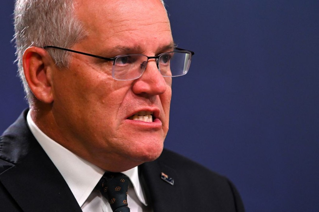 Scott Morrison held a virtual meeting with other Quad nation leaders. 