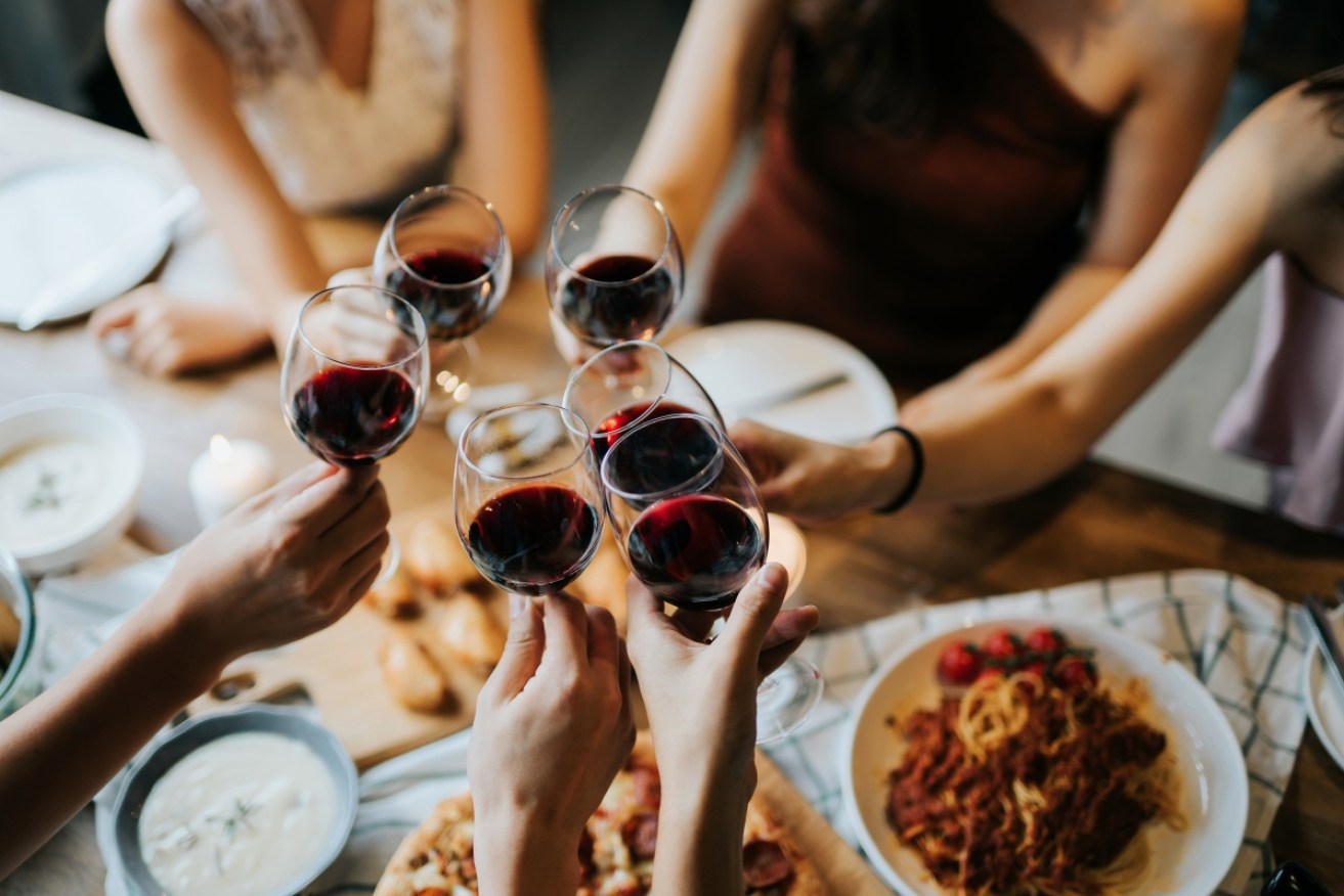 For the health benefits of wine, it has to be drunk with a meal. 
