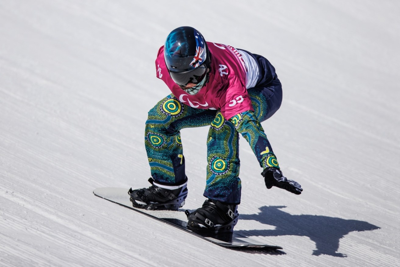 Ben Tudhope won bronze in the snowboard cross, Australia's first medal of the Beijing Paralympics. 