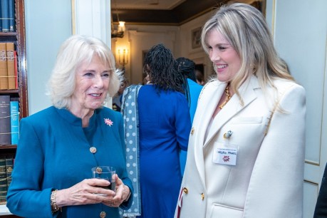 Camilla meets actress who plays her in <i>The Crown</i>