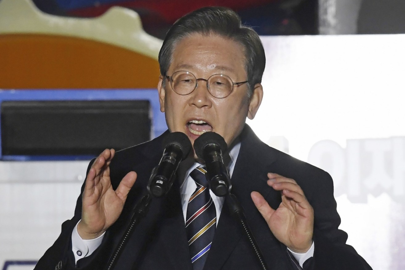 Lee Jae Myung, the presidential candidate of South Korea's ruling Democratic Party. 