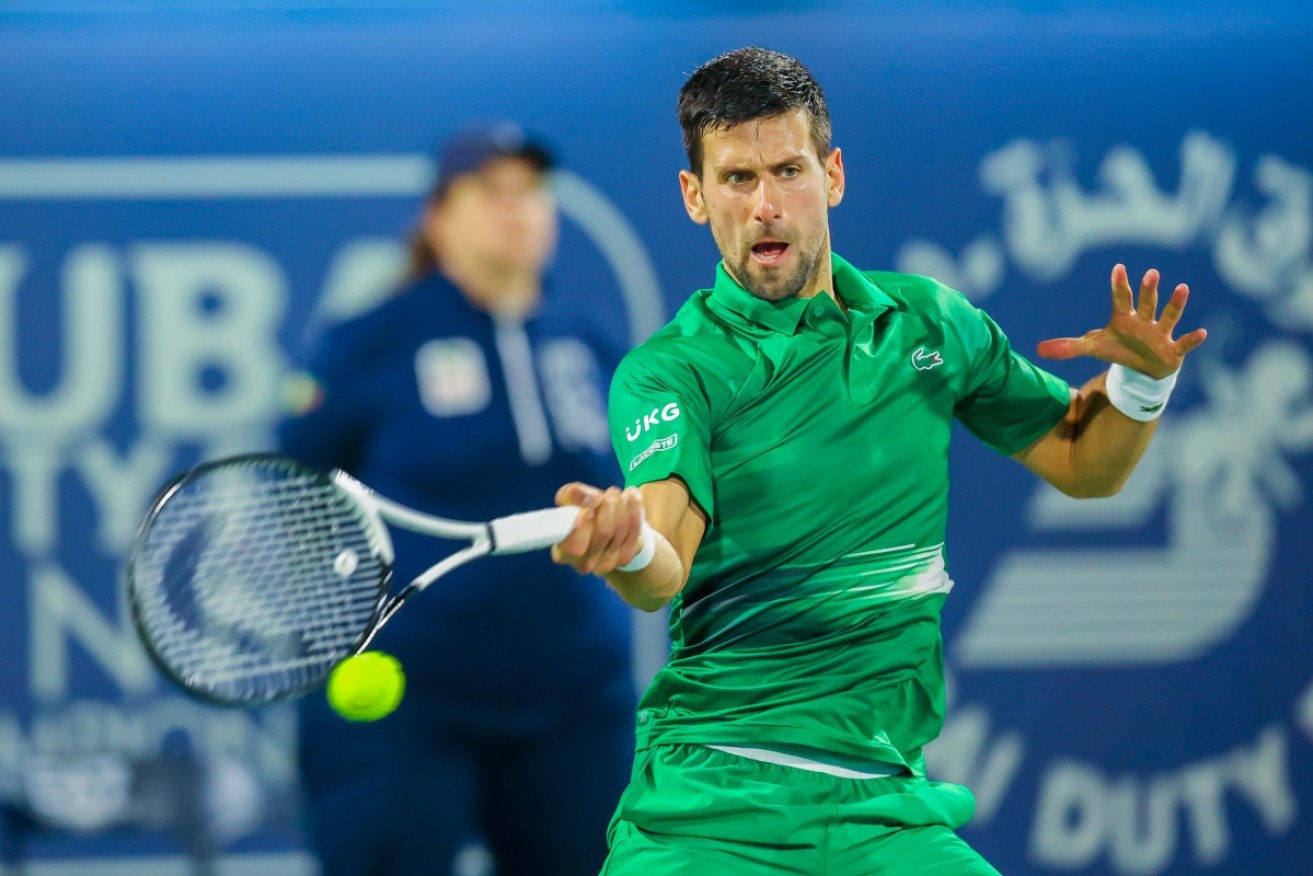 Novak Djokovic has played just one major tournament this year, in Dubai.
