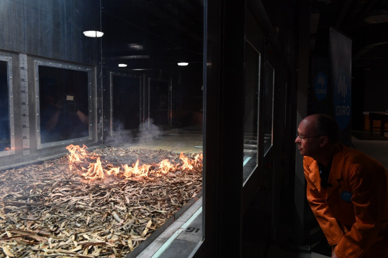 The new lab in Canberra will allow researchers to light and study fires in a safe environment.