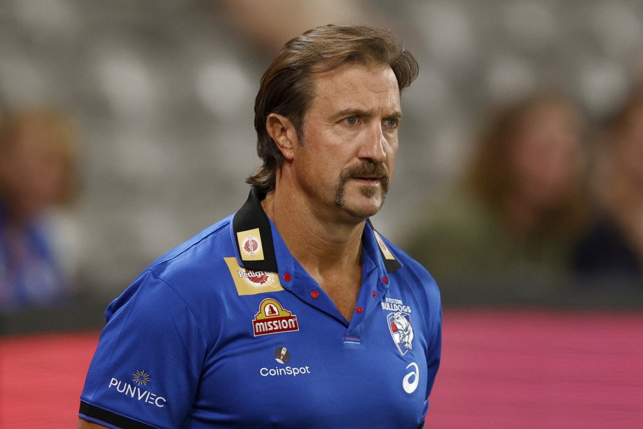 Western Bulldogs coach Luke Beveridge has launched an extraordinary tirade at a journalist.