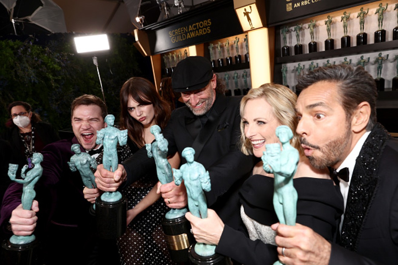 The <i>CODA</i> cast won Outstanding Performance by a Cast in a Motion Picture at the Screen Actors Guild Awards on February 27.