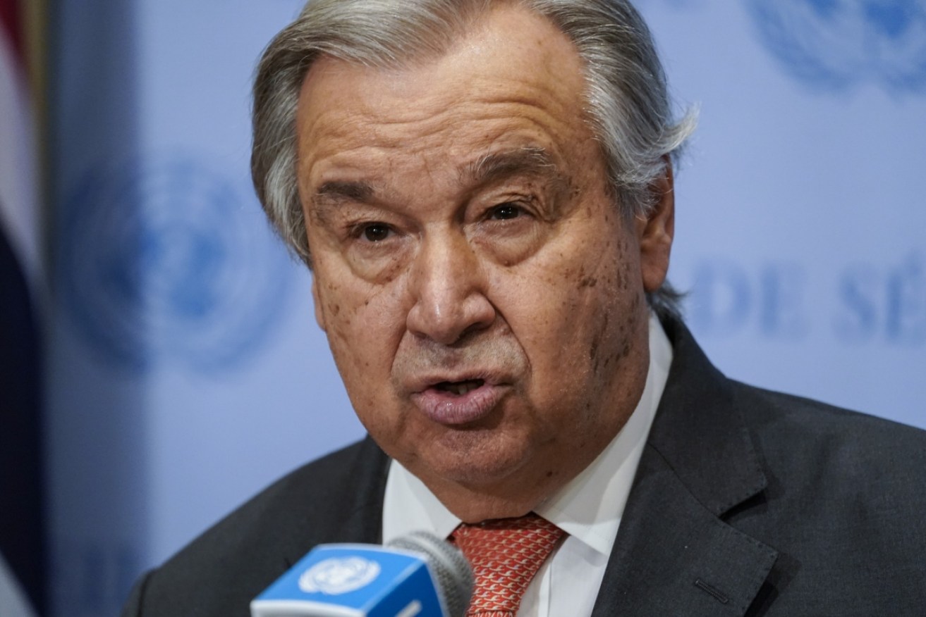 UN chief António Guterres has branded Australia a "holdout" for its inaction on climate change.