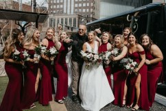 Hanks photobombs bridal party in US