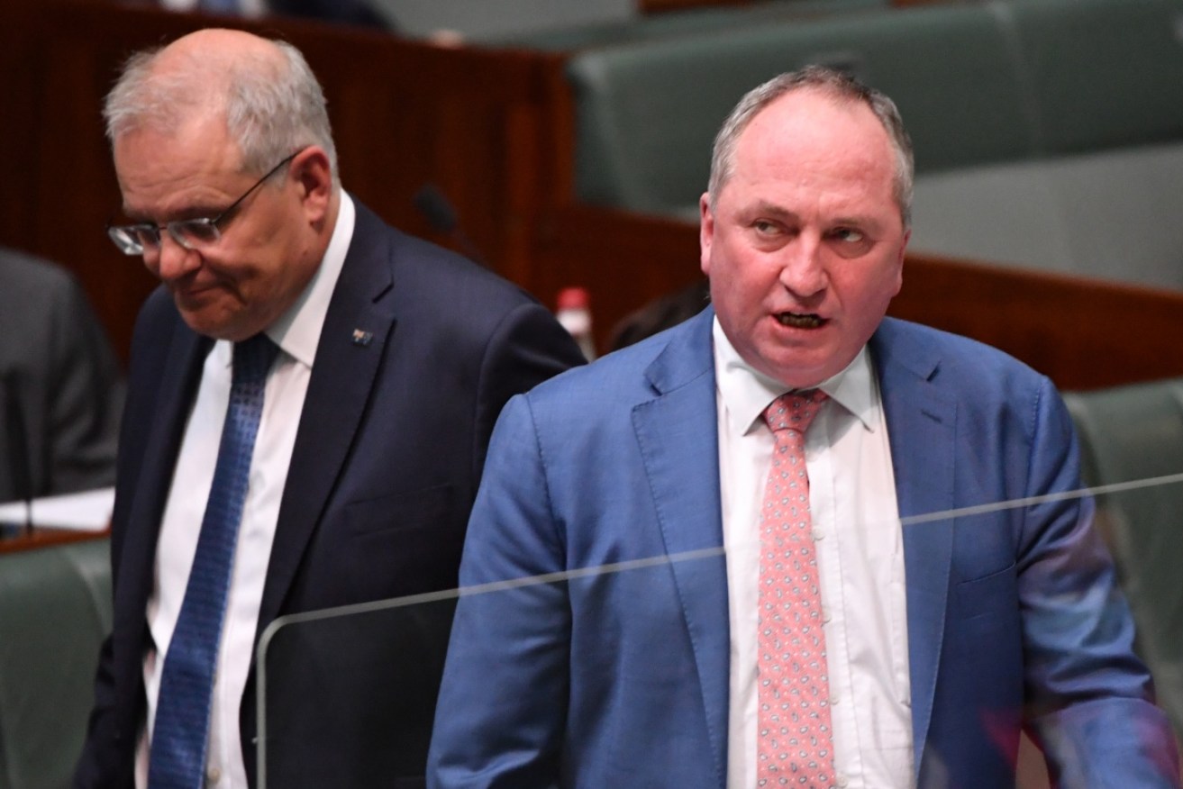 Scott Morrison and Barnaby Joyce have announced funding for the Hells Gates dam in North Queensland.