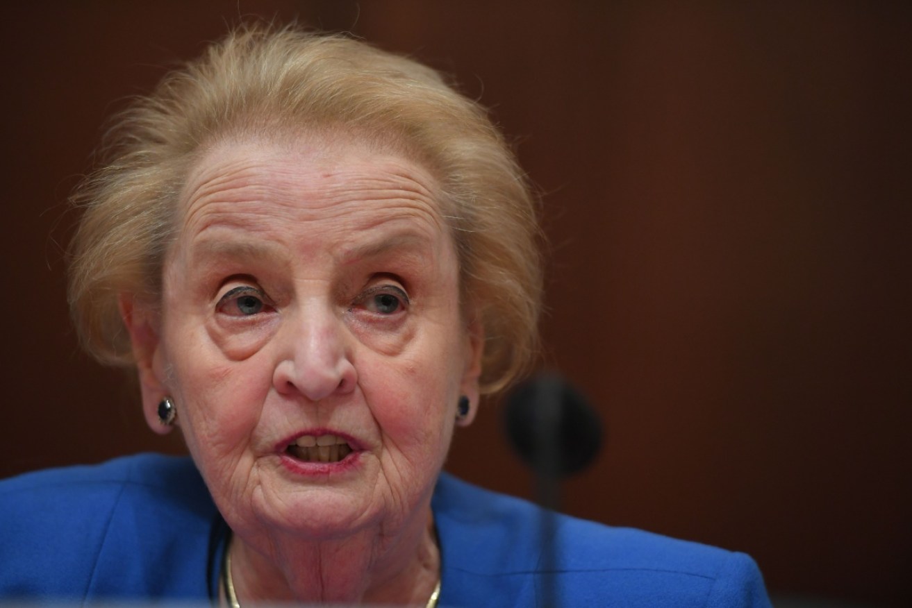 Madeleine Albright had been diagnosed with cancer.