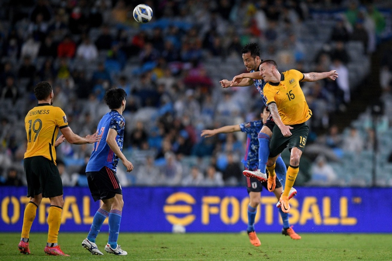 The Socceroos lost 2-0 to Japan in their World Cup qualifier in Sydney on Thursday night.