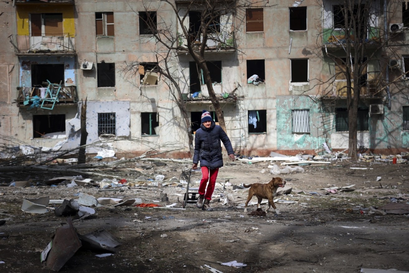 Ukraine's cities are being reduced to mass graves and rubble, but the will to resist has not flagged.<i>Photo: AAP</i>