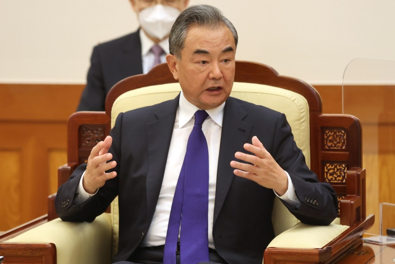 Chinese Foreign Minister Wang Yi has joined his Russian counterpart in condemning Western sanctions. 