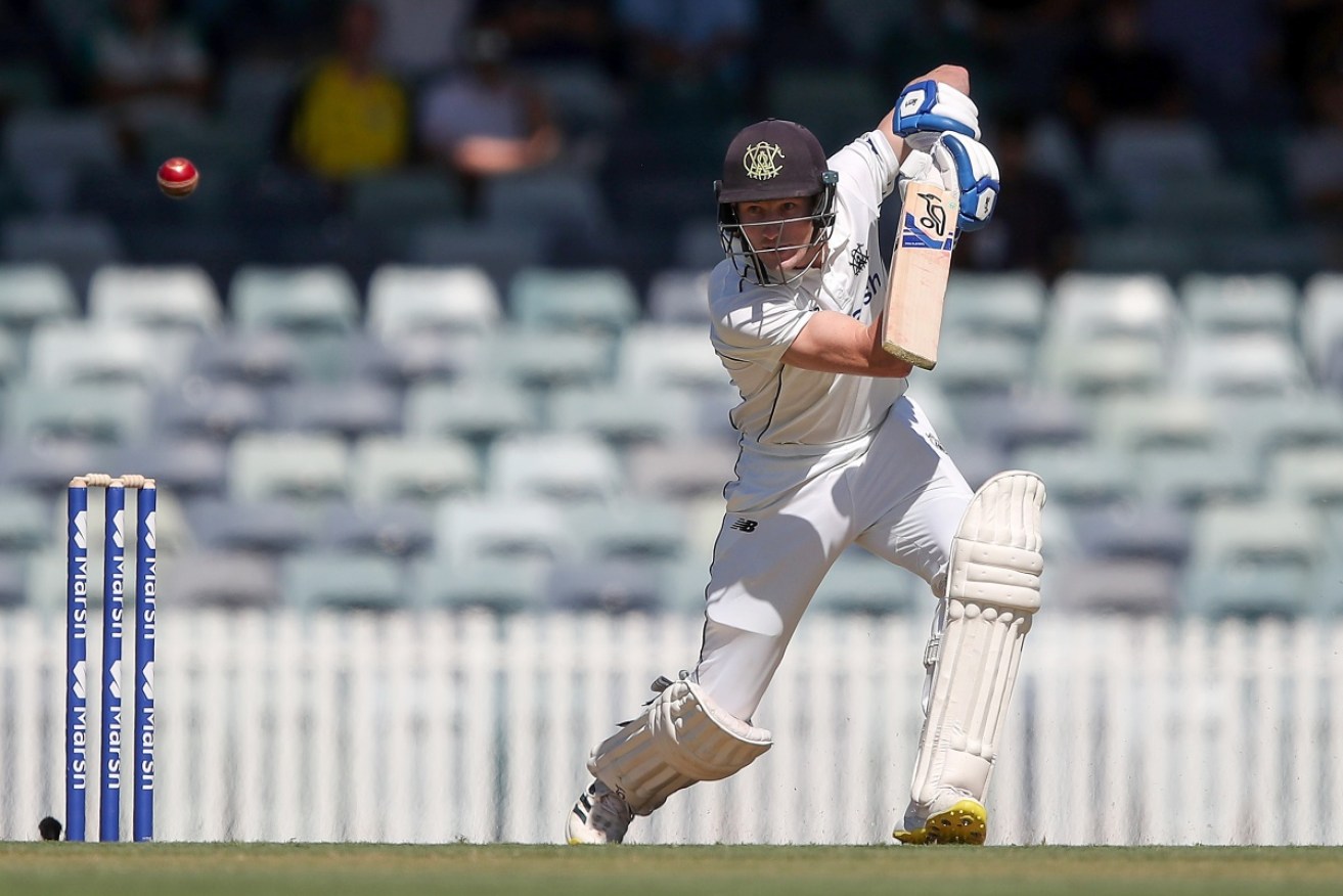 Cameron Bancroft scored 135 not out for WA on the first day of the Shield final against Victoria.