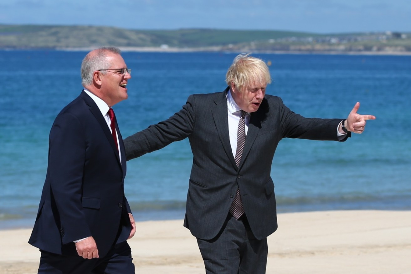 Scott Morrison and Boris Johnson have shared the same fate since their buddy act at the G7 summit in April. 