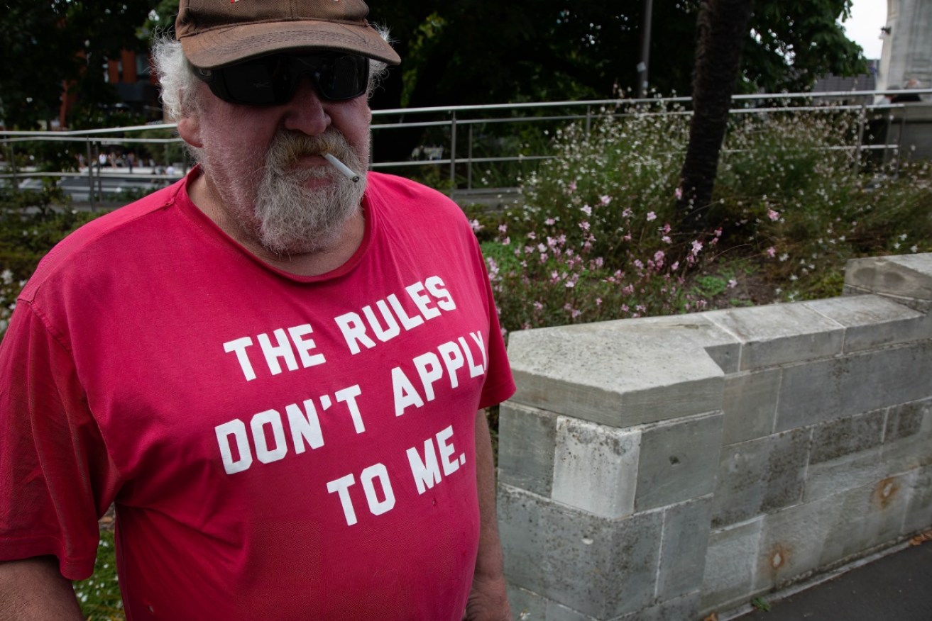 The study looked at New Zealand anti-vaxxers, such as this guy. 