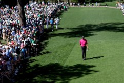 Tiger Woods just off the lead in Masters return