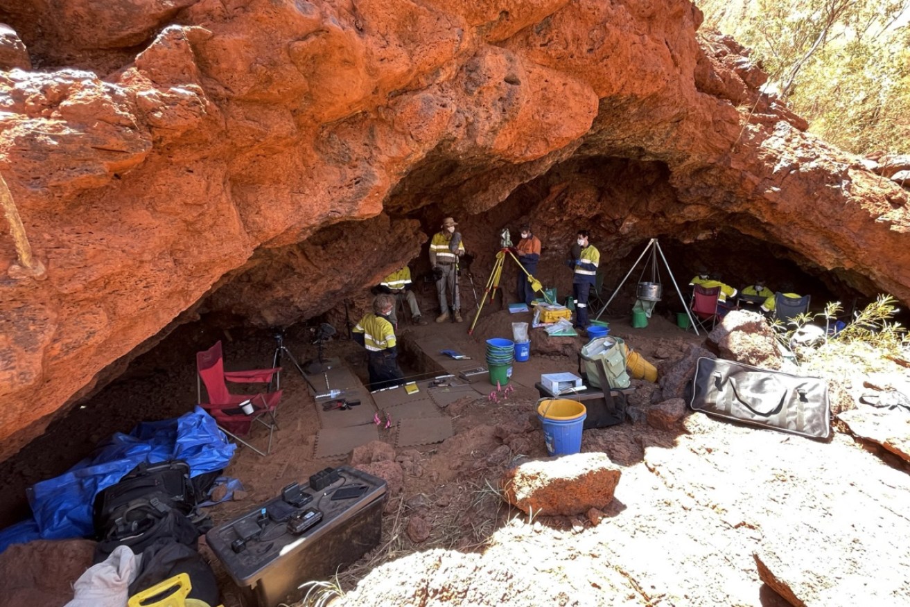 Artefacts collected at a Pilbara rock shelter show Aboriginal presence for over 50,000 years.