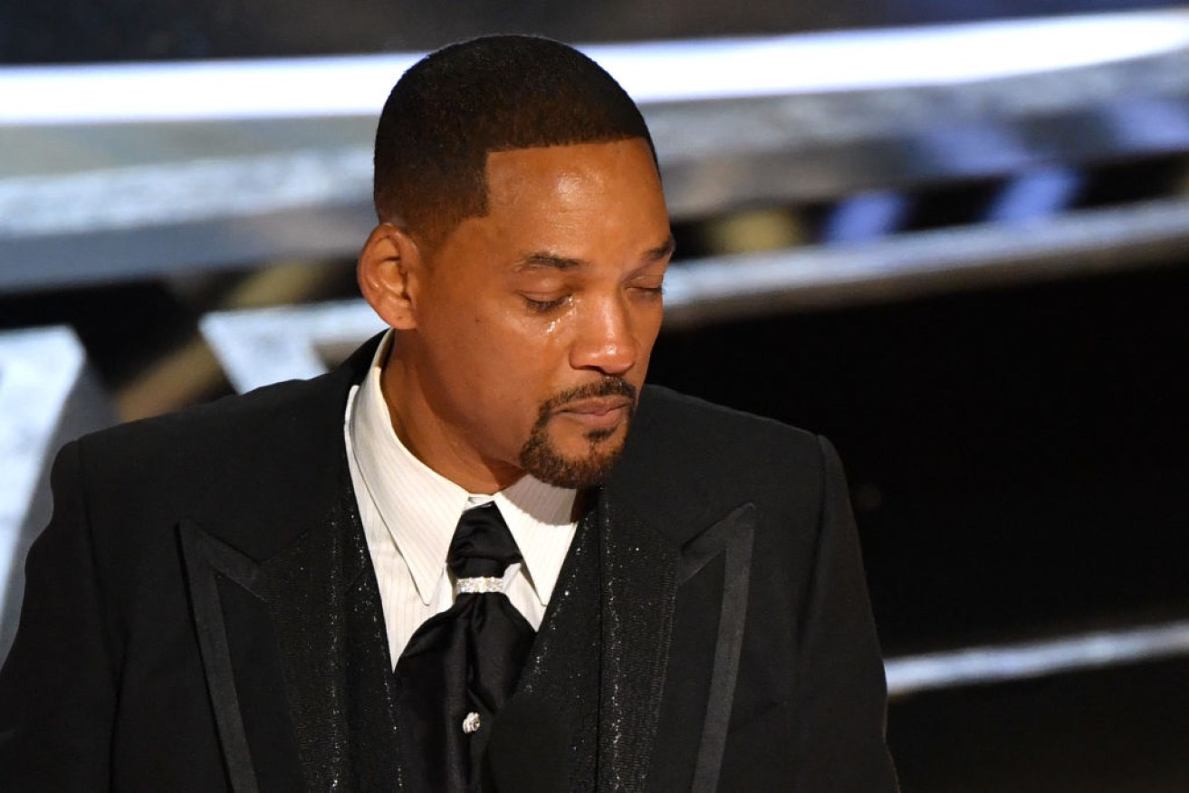 US actor Will Smith when accepting the award for Best Actor in a Leading Role for King Richard.