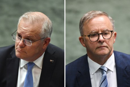 View from The Hill: Morrison talks risk, Albanese spruiks opportunity, in opening pitches