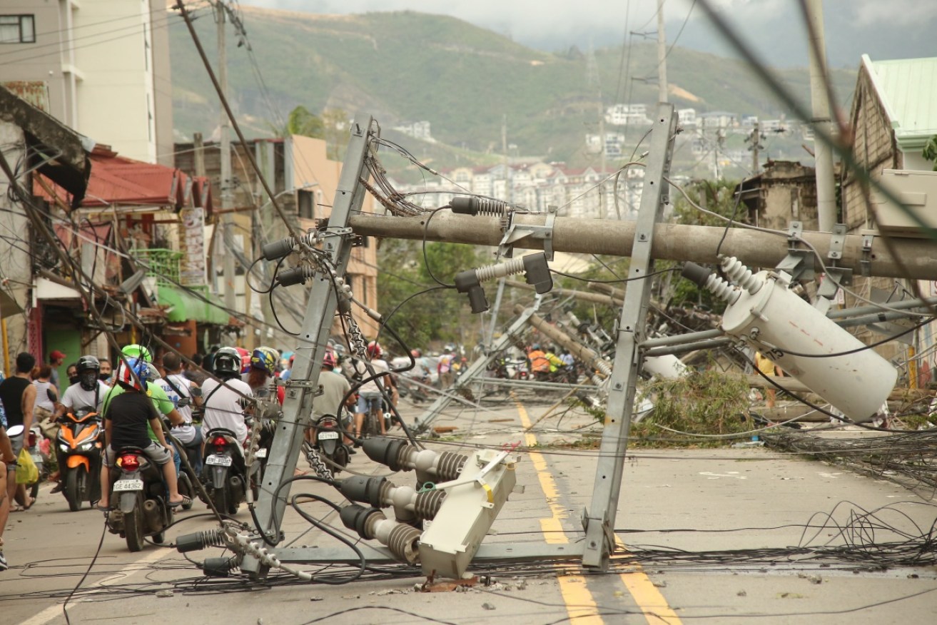 The Philippines are hit by an average of 20 tropical cyclones every year.